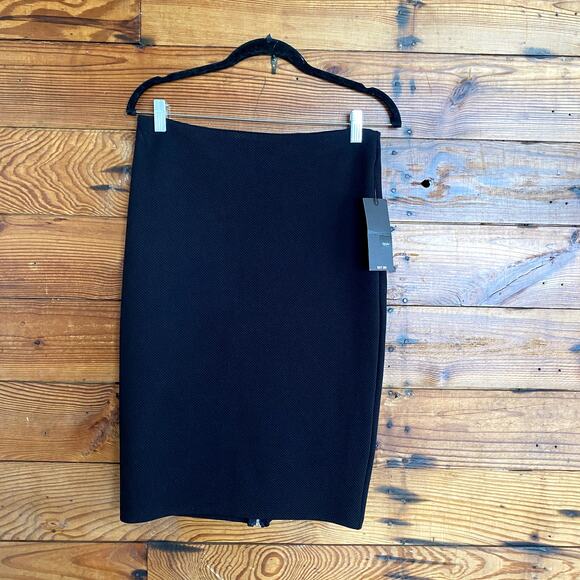NWT Mossimo Knee Length Black Pencil size Small - Picture 1 of 5